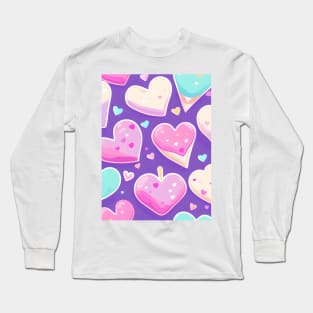 Delicious Pastries and Candy Hearts Long Sleeve T-Shirt